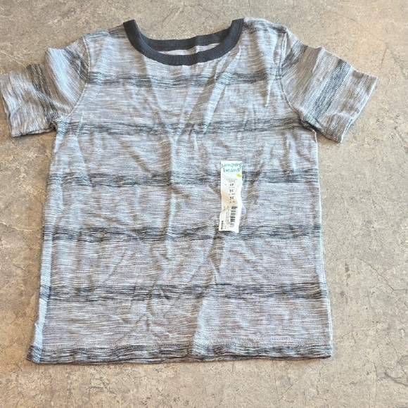 jumping beans Other - (J37) Jumping Beans Gray Short Sleeve Tee Striped Casual Sz 3T